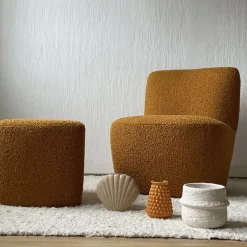 Tabouret Eve Tissu Bouclette