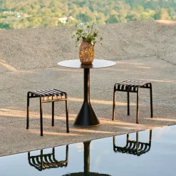 Tabouret Palissade en acier poudré - Anthracite