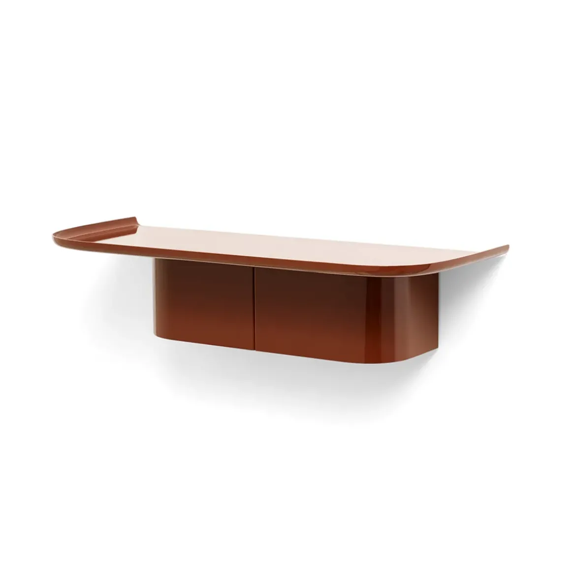 Étagère murale Korpus - l 60 x p 25 x h 14 cm - Brique Rouge