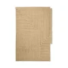 Tapis Crease en laine plissée - 140 x 200 cm - Sable clair