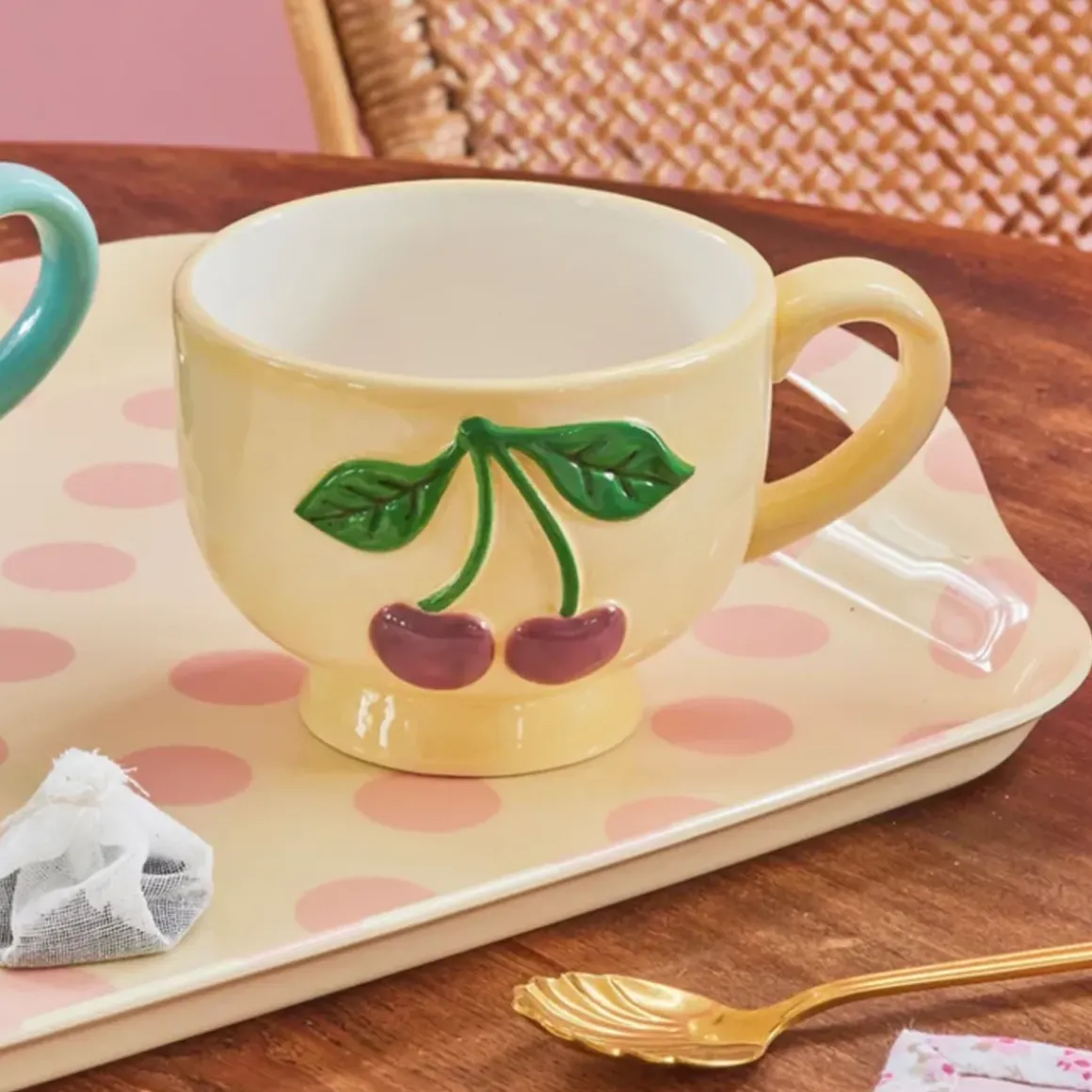 Tasse Cerises en relief - 250 ml