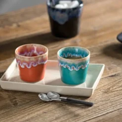 Tasse Espresso Grespresso en grès céramique - Turquoise