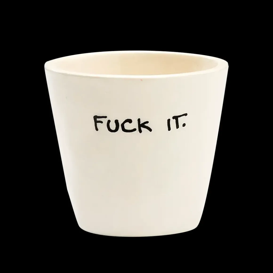 Tasse Expresso Fuck It - Blanc