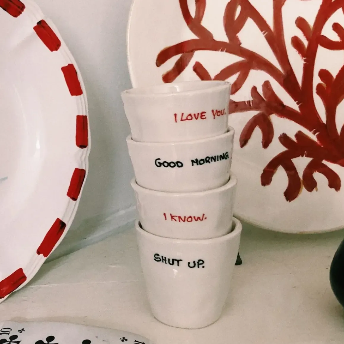 Tasse Expresso Good morning - Blanc