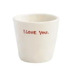 Tasse à expresso I Love You - Blanc