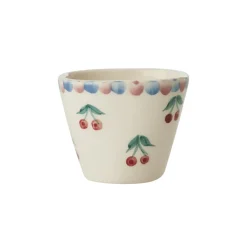 Tasse expresso ovale Cerises en céramique