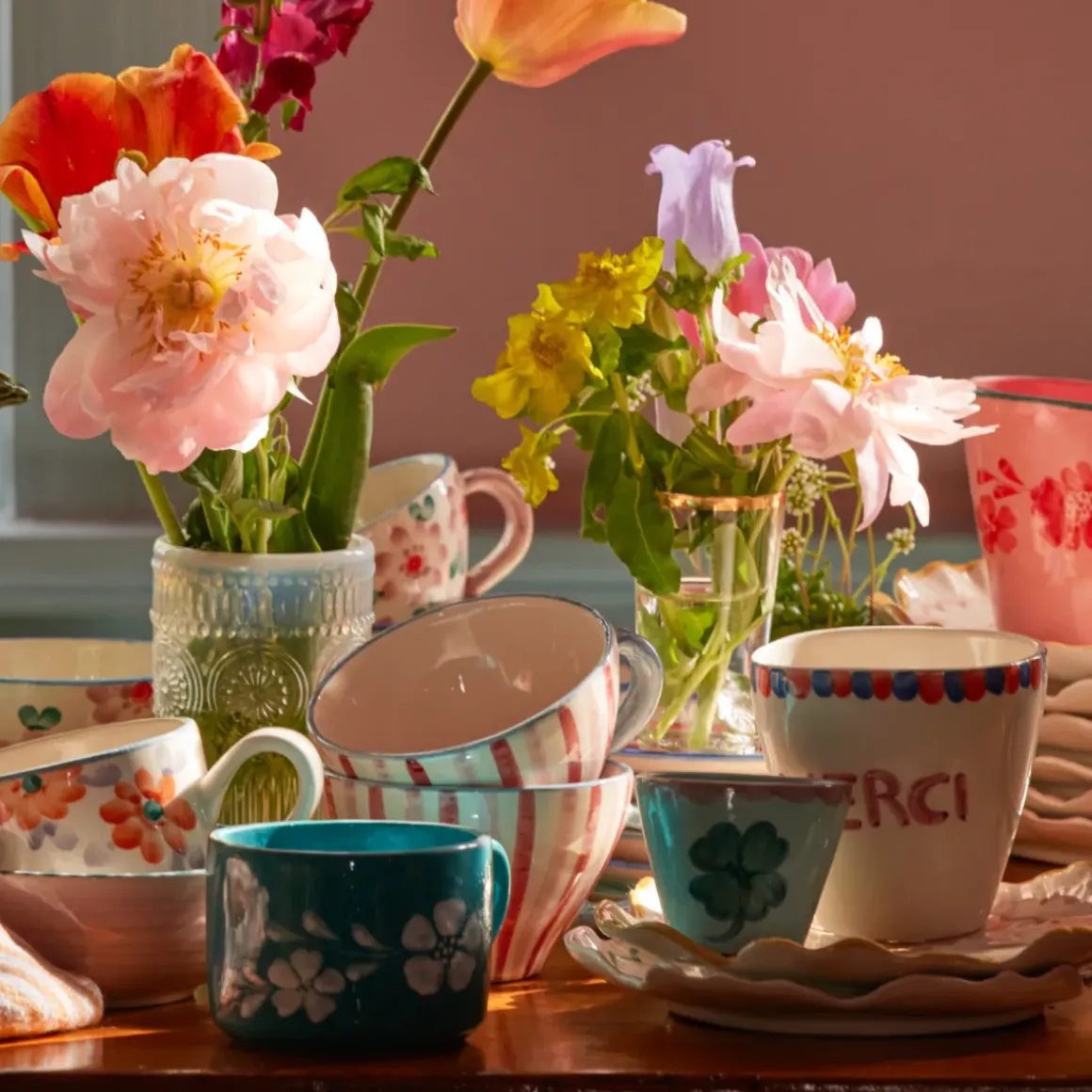 Tasse expresso ovale Trèfle en céramique