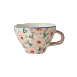 Tasse à fleurs roses en céramique