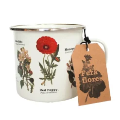 Tasse émail Fleurs Sauvages
