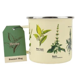 Tasse émail Herbes