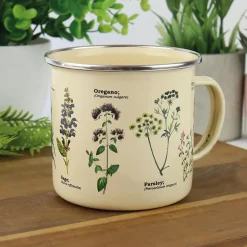 Tasse émail Herbes
