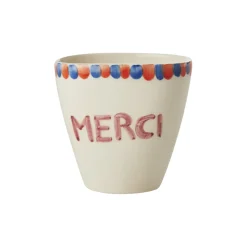 Tasse ovale Merci en céramique