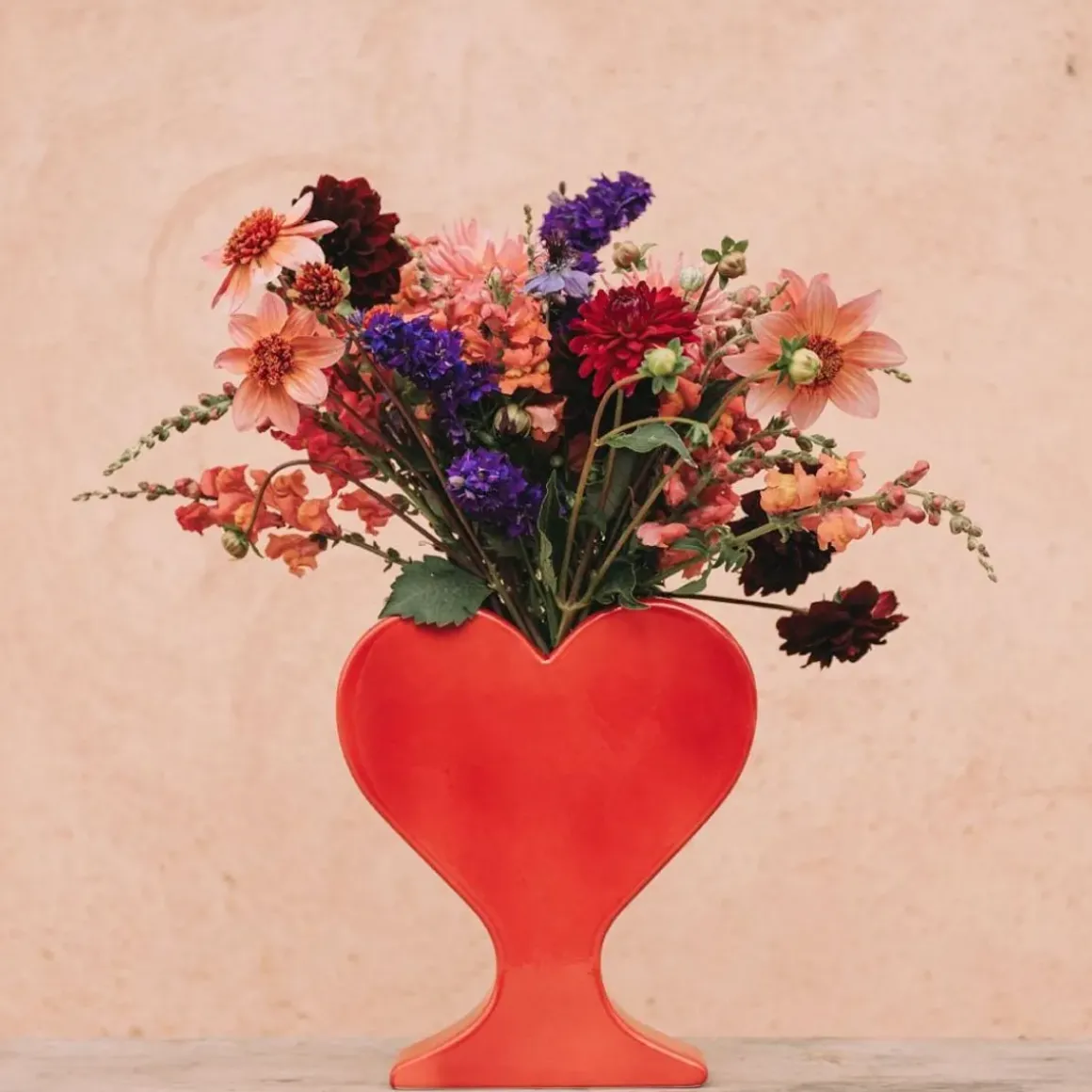 Vase Cœur - Rouge