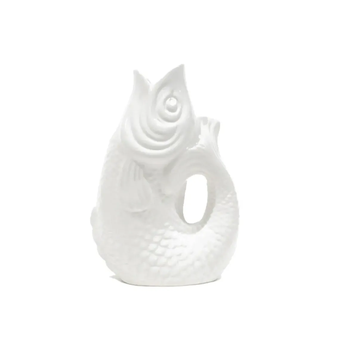 Vase Monsieur Carafon Poisson - Blanc