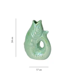 Vase Monsieur Carafon Poisson - Rainbow Mint