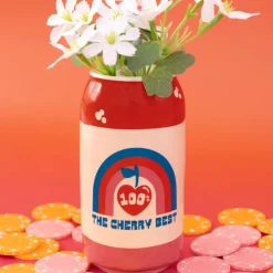 Vase Soda Lucky Cherry Cream
