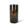 Vase Tube Léopard Brun - ? 12 cm