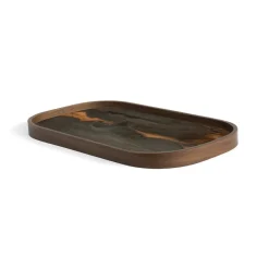 Vide-poche en verre - Bronze Organic - 42 x 24 cm