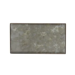 Vide poche en verre peint - Fossil Organic - L 31 cm