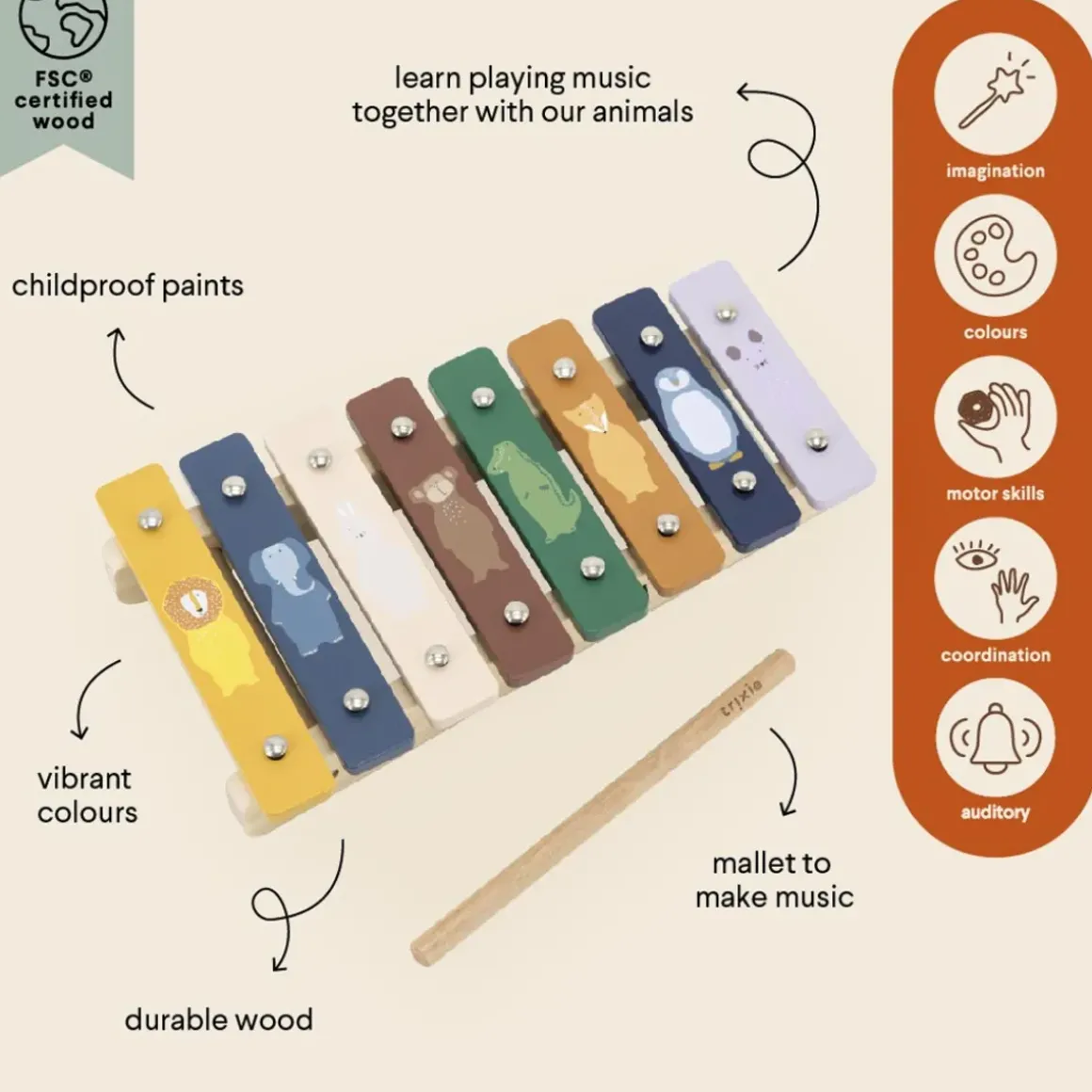 Xylophone en bois